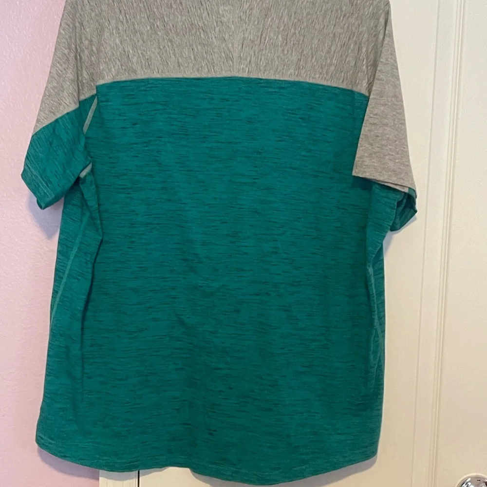 Like New American Eagle Flex Shirt Classic Fit Aqua Gray Men’s XXL - Picture 2 of 5